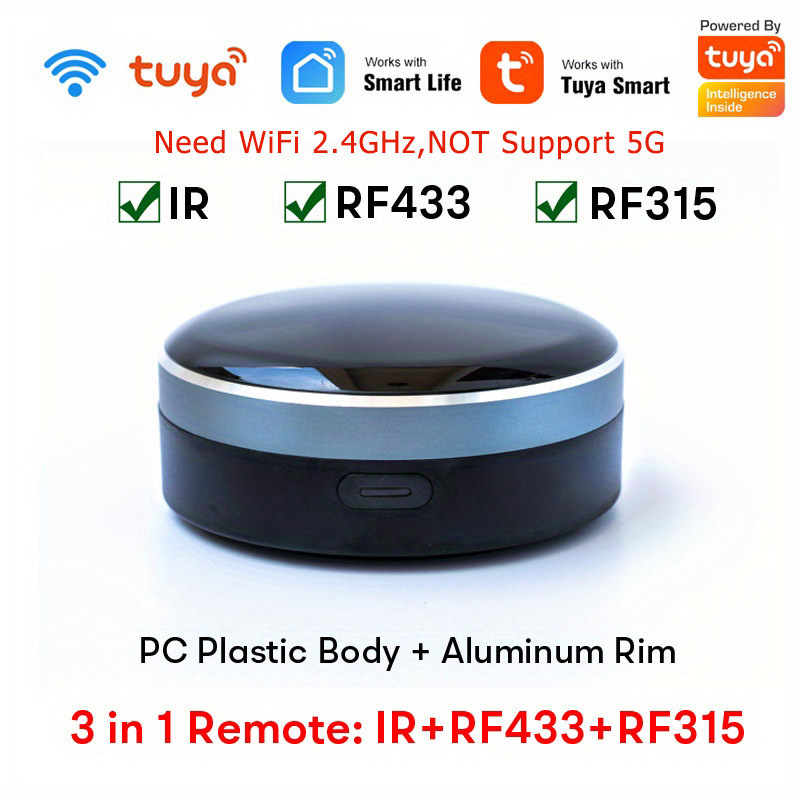 Control Remoto Inteligente WiFi/Bluetooth IR. Mando a distancia universal  para TV, aire acondicionado, etc. Smart Life o Tuya.