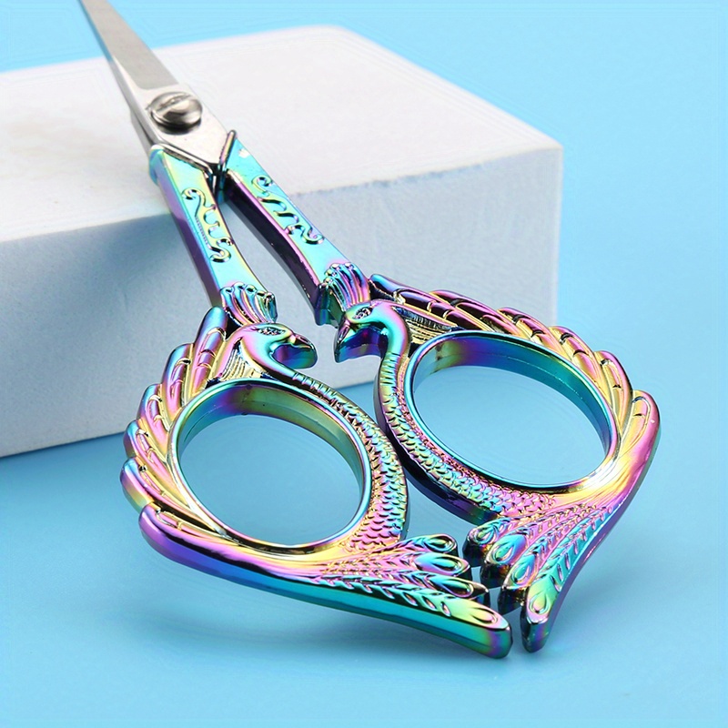 Vintage Peacock Scissors Stainless Steel Zinc Alloy Pointed - Temu ...