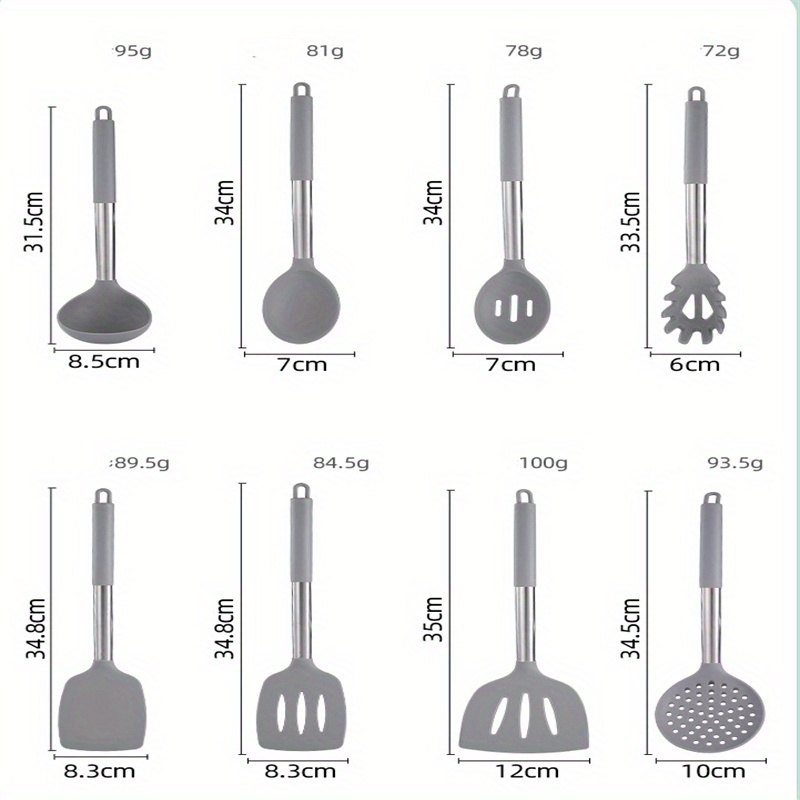 1/10/14 Pezzi/set Set Utensili In Silicone Set Utensili Da - Temu