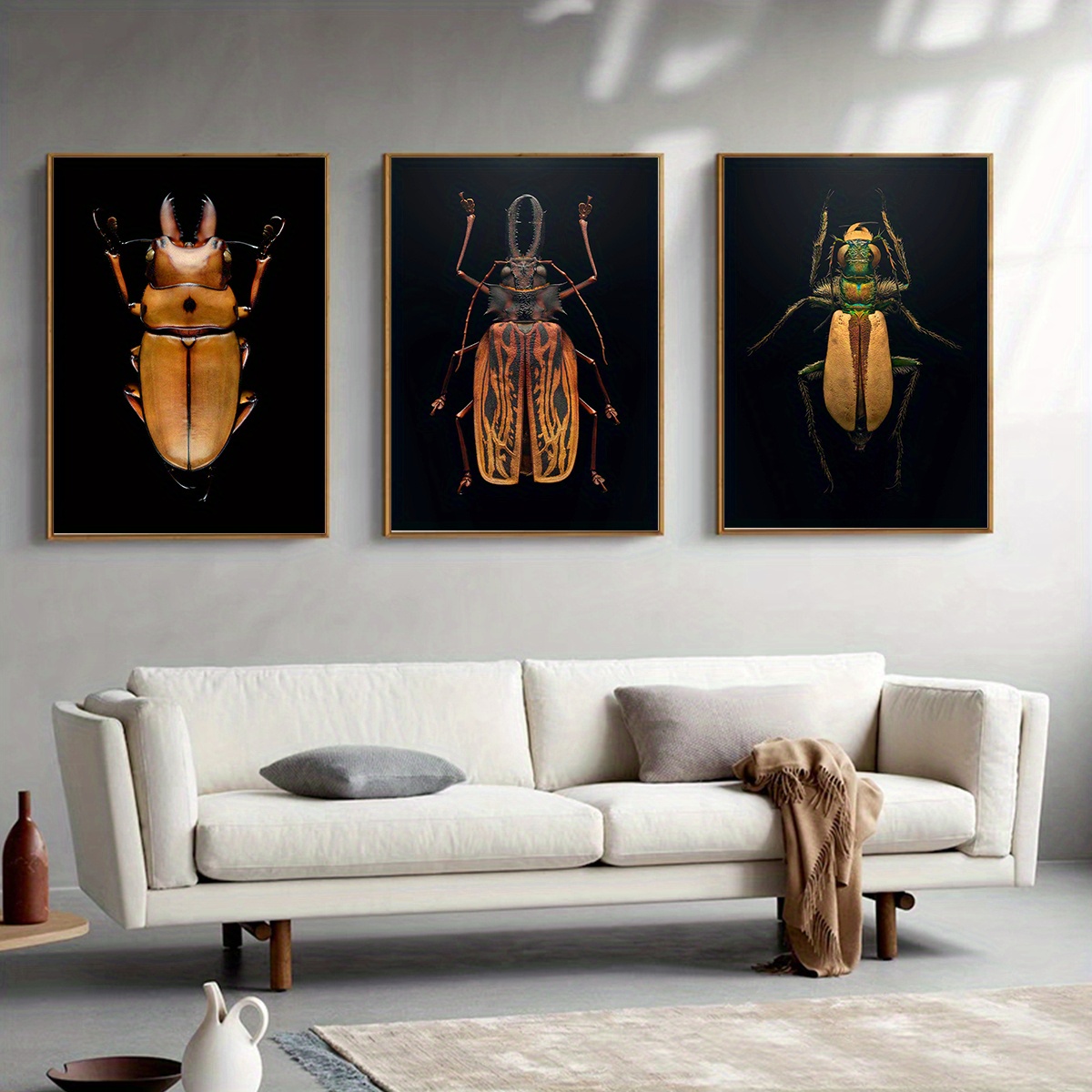 Canvas Poster Modern Art Black Insect Micro Photography - Temu Ireland