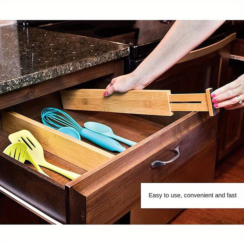 Wooden Drawer Divider Adjustable Drawer Partition Board Temu