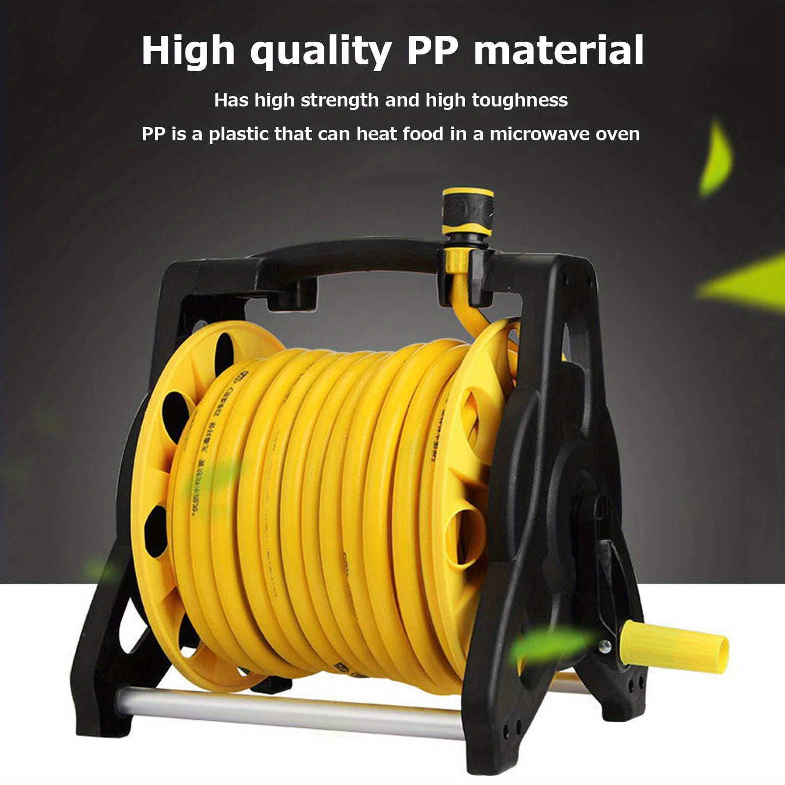 1 Pack, New Product 472.44inch Water Hose Reel & Cart Portable Hose Truck,  Water Pipe Rack, Truck, Car Wash, Garden Irrigation, Hose Rack, Water Pipe