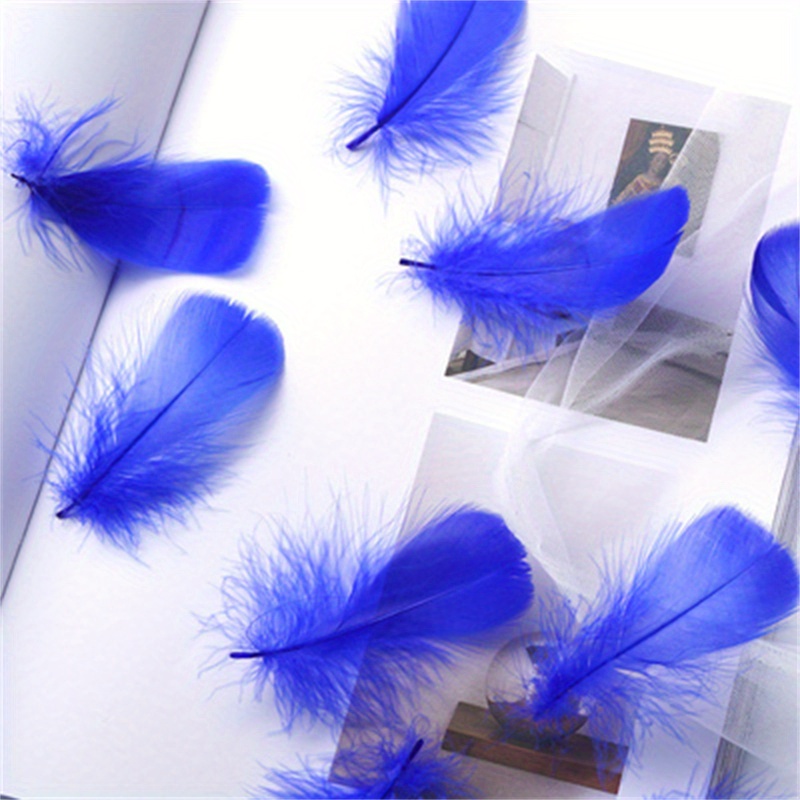  Blue Feather 100pcs for DIY Craft Wedding Home Party Home  Decorations : Arts, Crafts & Sewing