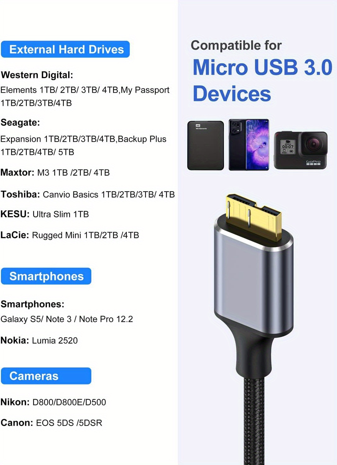 CABLE ALARGADOR USB 3.0 DE 5 METROS CONCENTRADOR DE DATOS DISCO DURO  IMPRESORA MAXTECH CA-3BM5M