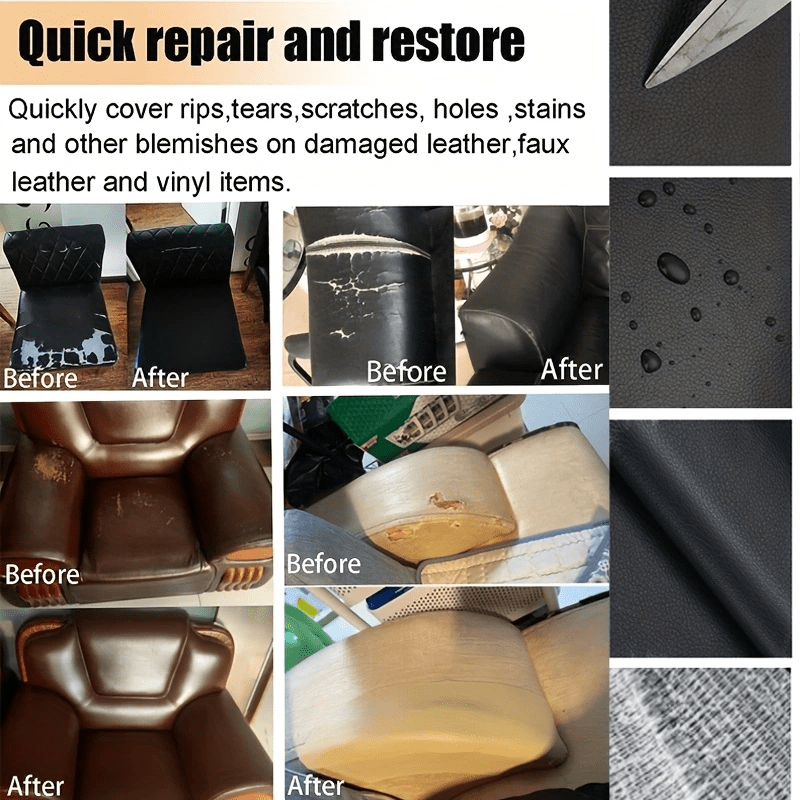 Leather Repair Patch Self adhesive Leather Thickened - Temu