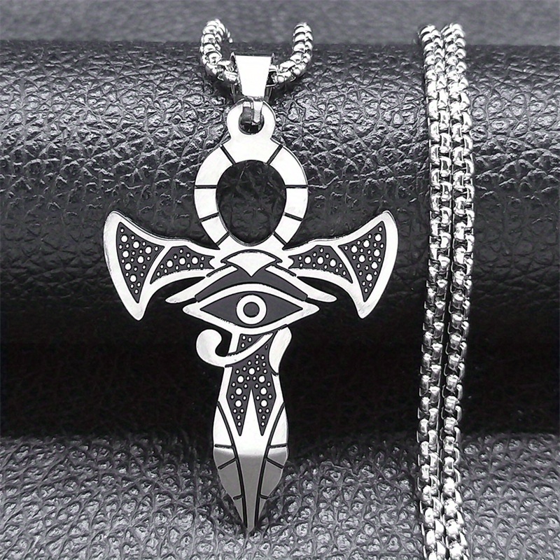 Collar De Acero Inoxidable Con Colgante De Cruz De... - Grandado