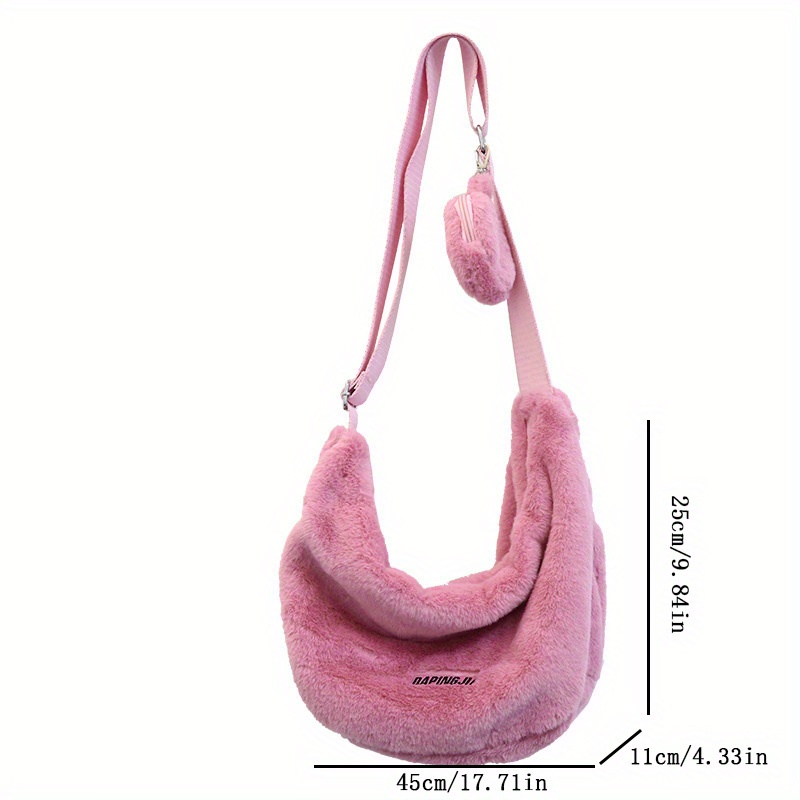 GGOOB Y2k Purse Fuzzy Bag Y2k Bag Fuzzy Purse Y2k Fashion Fluffy Bag Cute  Tote Bags Aesthetic Cute Purses for Women