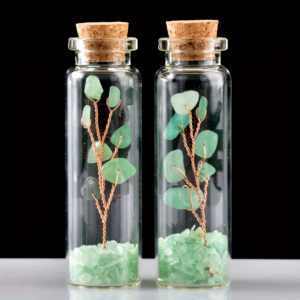 2pcs natural   wishing bottle   tree life tree   luck tree for positive     decoration   gift   details 9