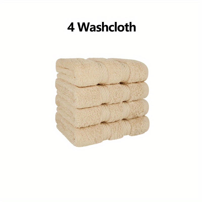 Solid Color Cotton Washcloths Household Cleaning Rags Small - Temu