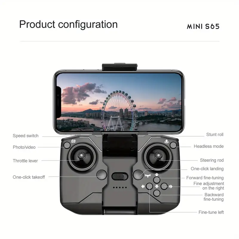 dual hd cameras gesture photo capture foldable design smooth flight new s65pro quadcopter uav drone the cheapest item available perfect toy and gift for adults kids and teenager stuff details 5