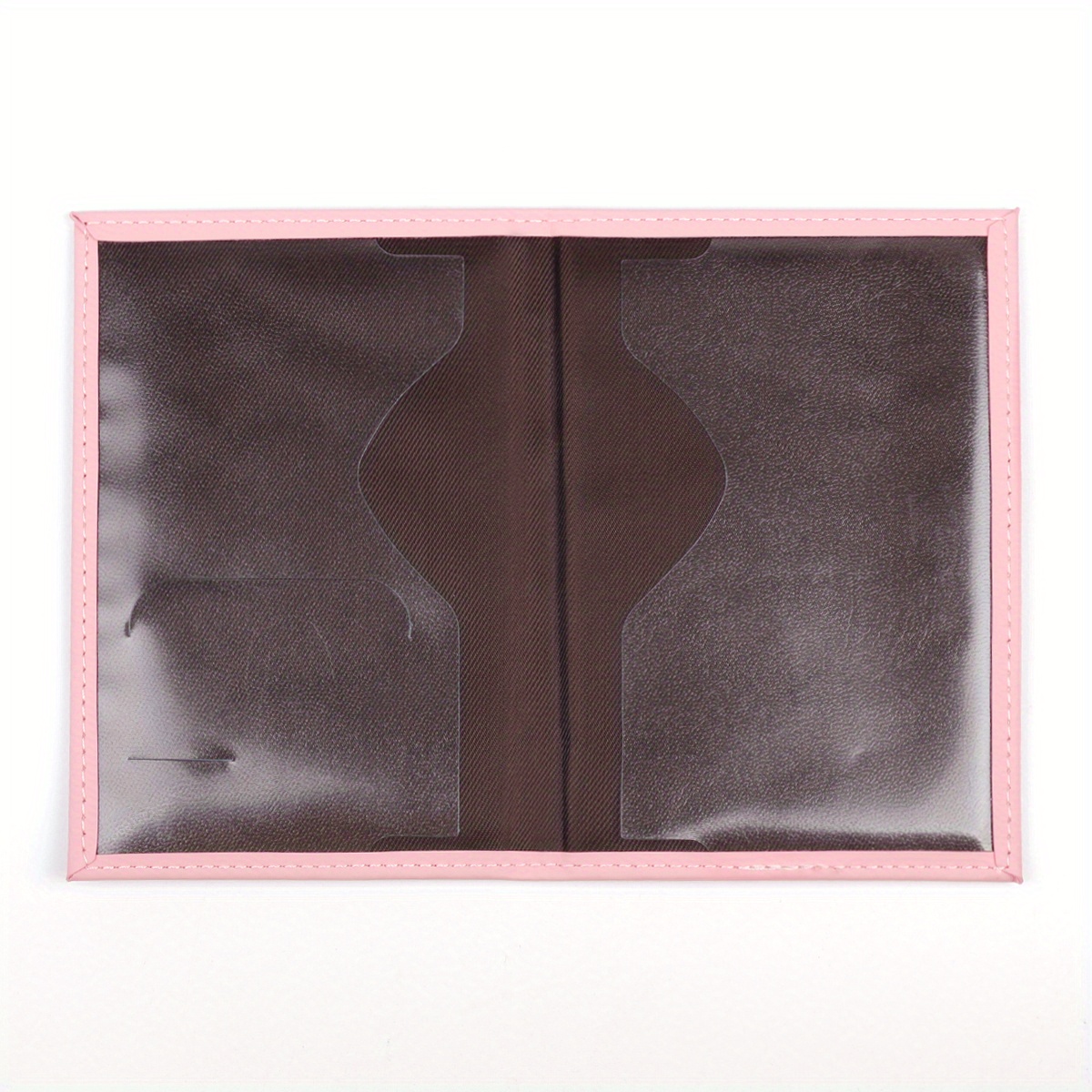 1pc PU Leather Passport Bag Protective Cover Travel Document Bag, Simple Couple Case, Glossy Leather Passport Case