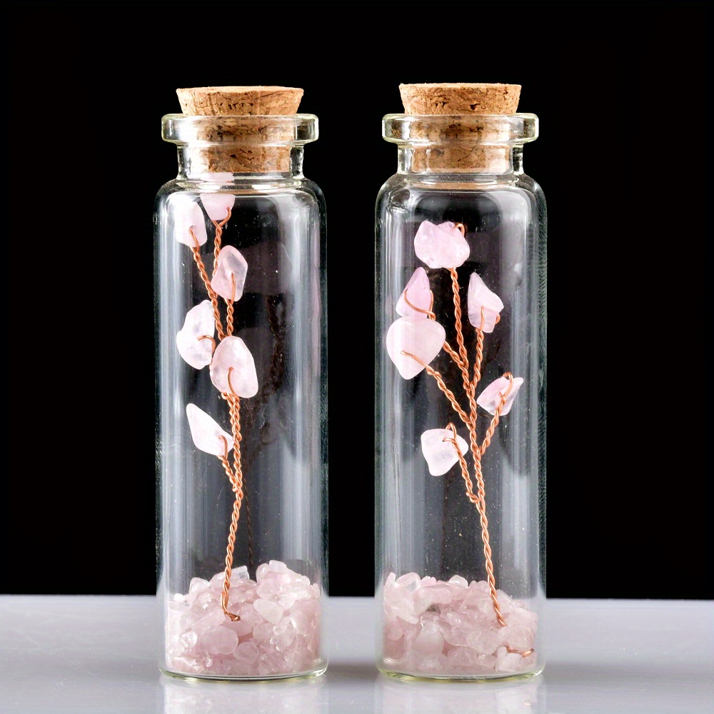 2pcs natural   wishing bottle   tree life tree   luck tree for positive     decoration   gift   details 11