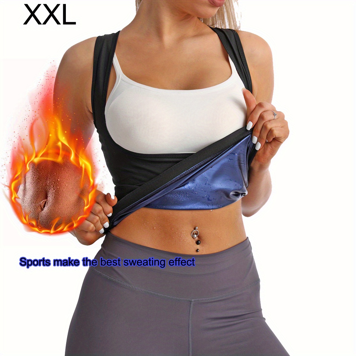 Sauna Suit Women Waist Trainer Workout Sweatband Waist - Temu