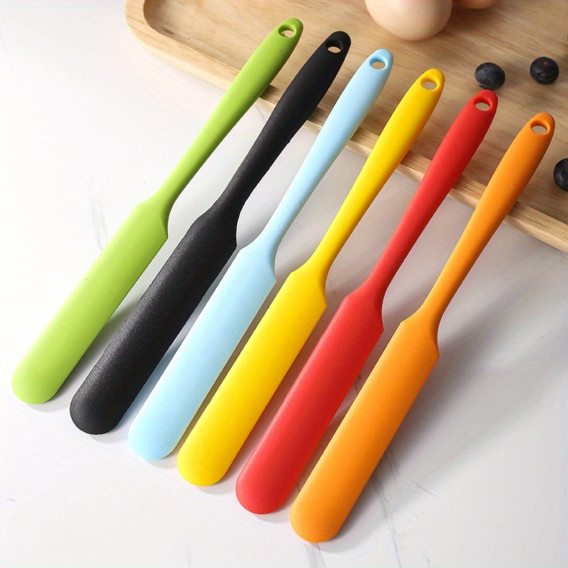 Heat Resistant Silicone Scraper Non stick Flexible Spatula - Temu