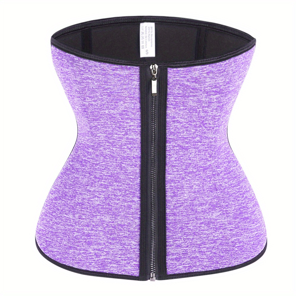 Waist Trainer Tummy Wrap Tummy Control Workout Zipper - Temu