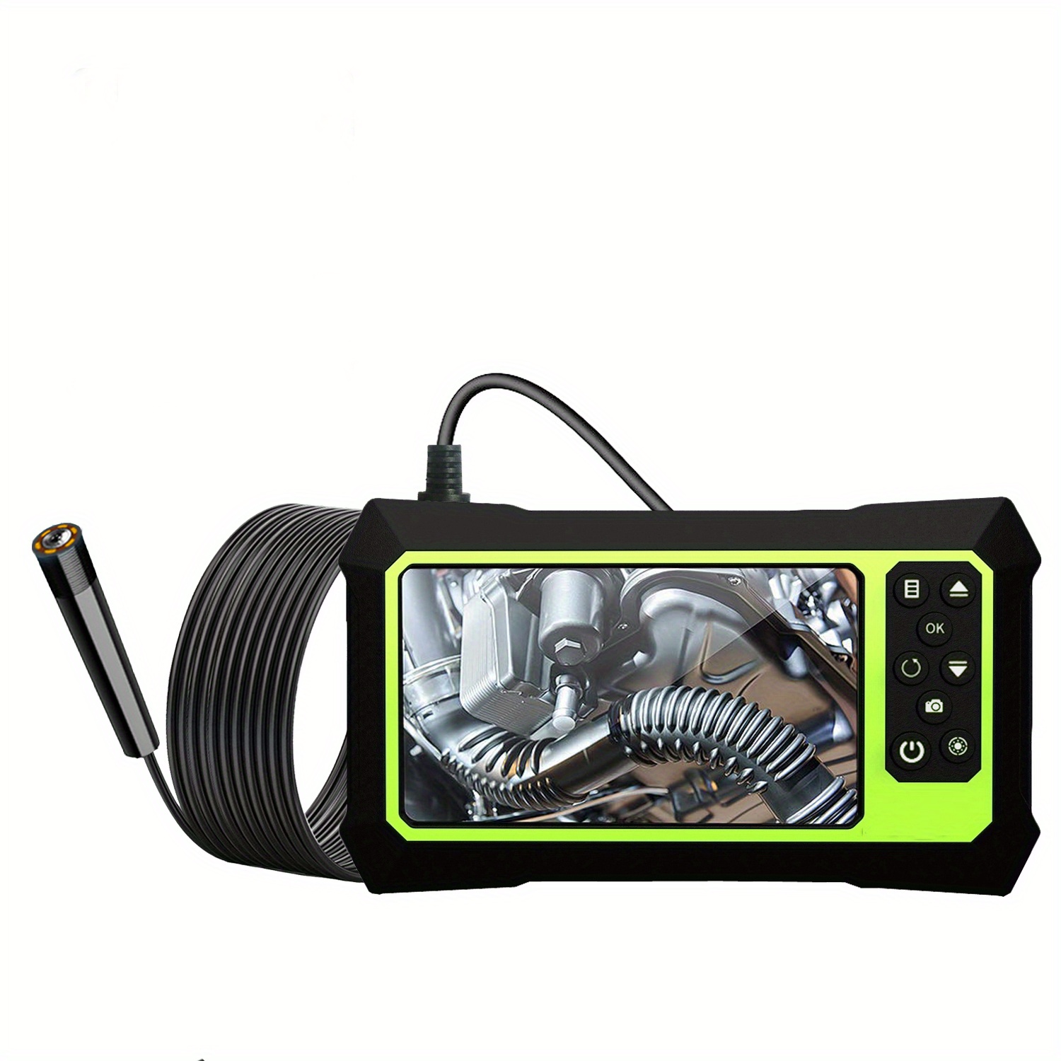 Endoscope industriel, caméra d'inspection 1080P HD 8 mm, caméra de pipeline  numérique à écran IPS de 4,3 pouces, caméra étanche IP67 en forme de  serpent Caméra endoscope avec 6 lumières LED (2 mètres)