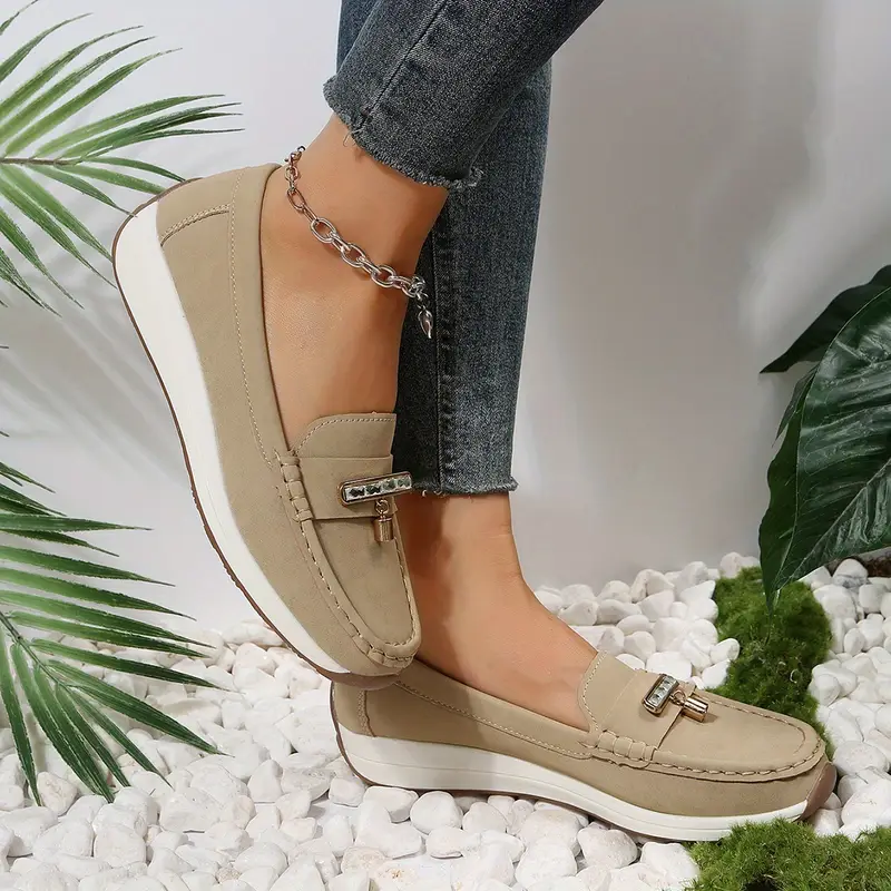 Steve Madden Meela Silver Tassel Flat Loafer Shoes In Metallic - Foto 4