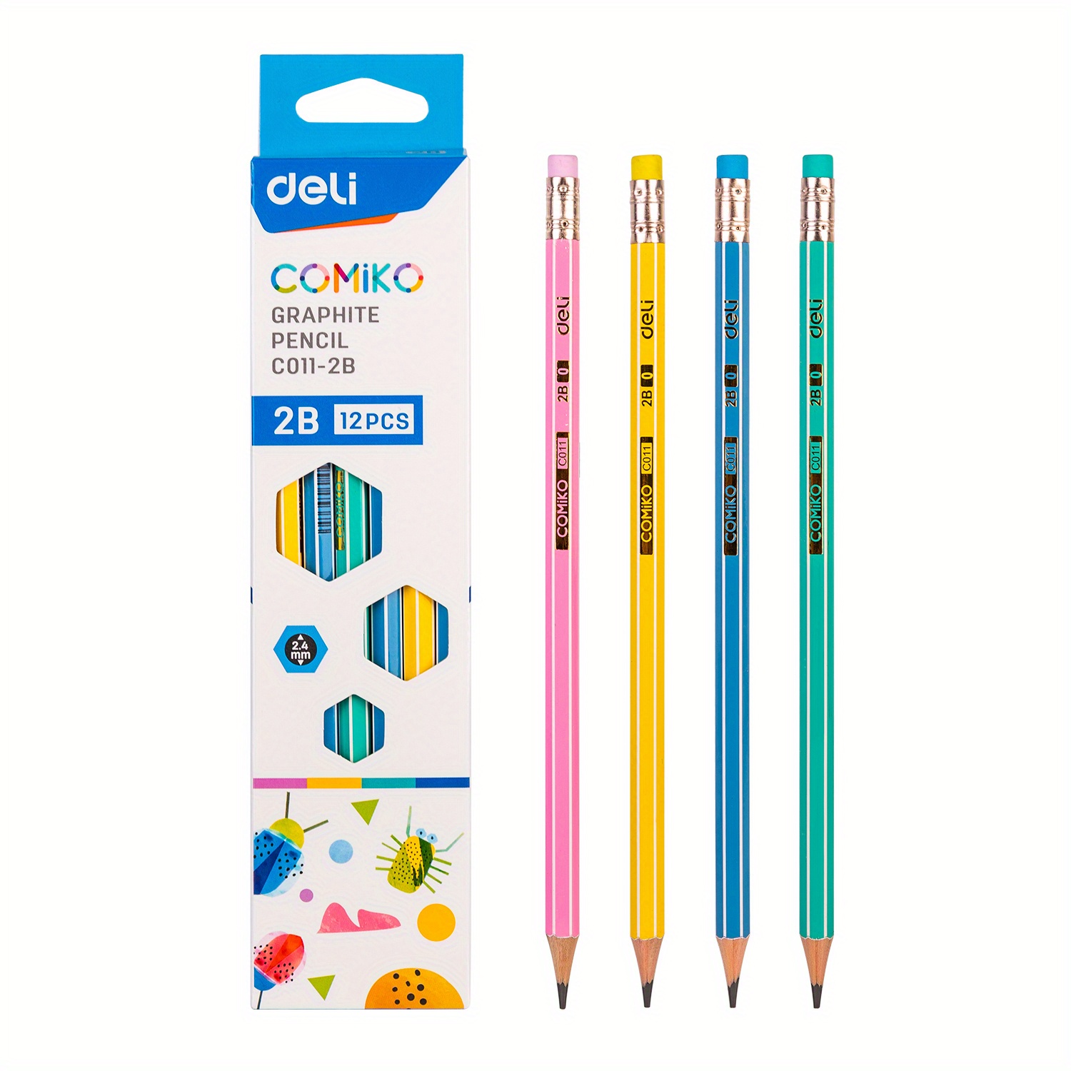 Coloured Pencil Box School, Deli Colored Drawing Pencil