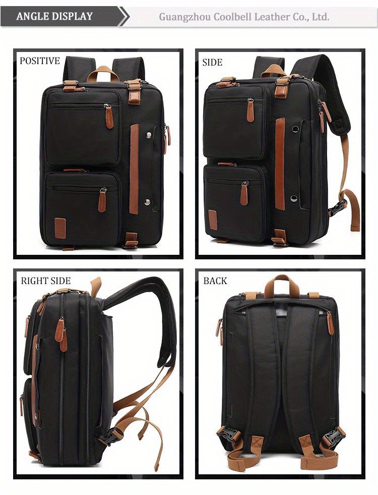 Convertible Laptop Bag Messenger Bag Shoulder Bag Multi - Temu