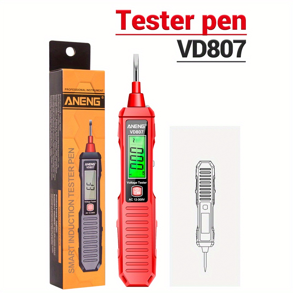 Vd807 Intelligent Induction Digital Display Test Pen Voltage Temu