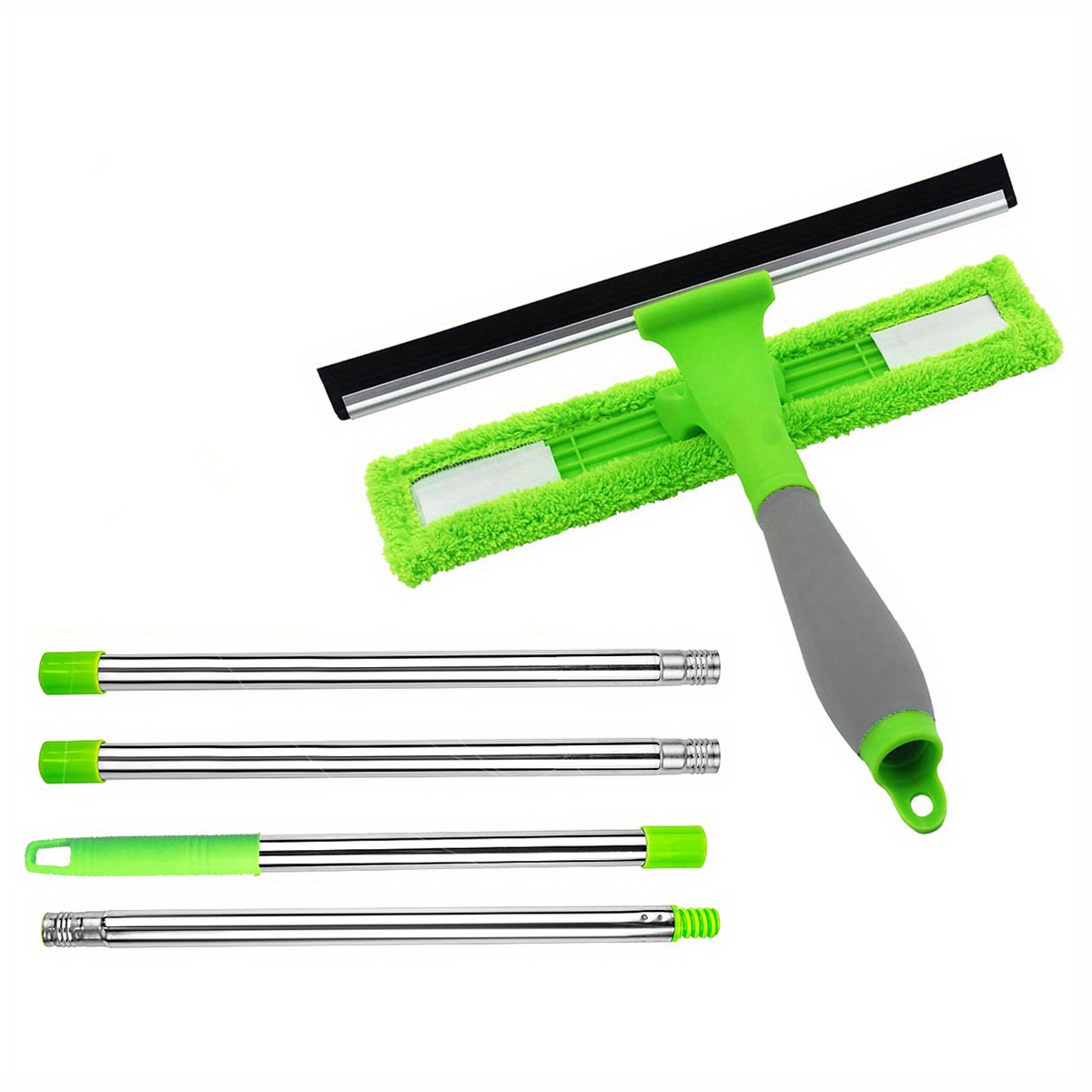 Thomen Squeegee for Window Cleaning Never Leaving Streaks, Upgraded Window Cleaning Squeegee Kit Dual-Purpose, Rotatable Window Sque