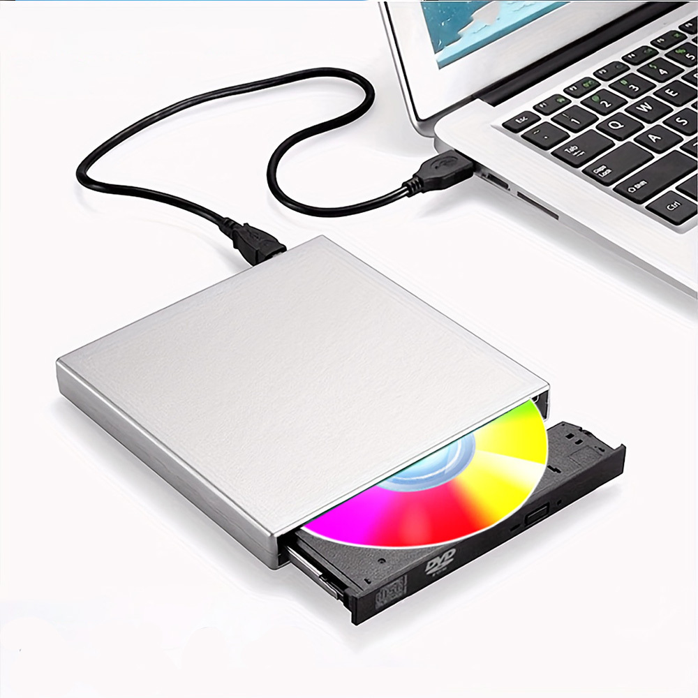 Lecteur de CD externe USB2.0, lecteur de DVD externe portable Blingco 