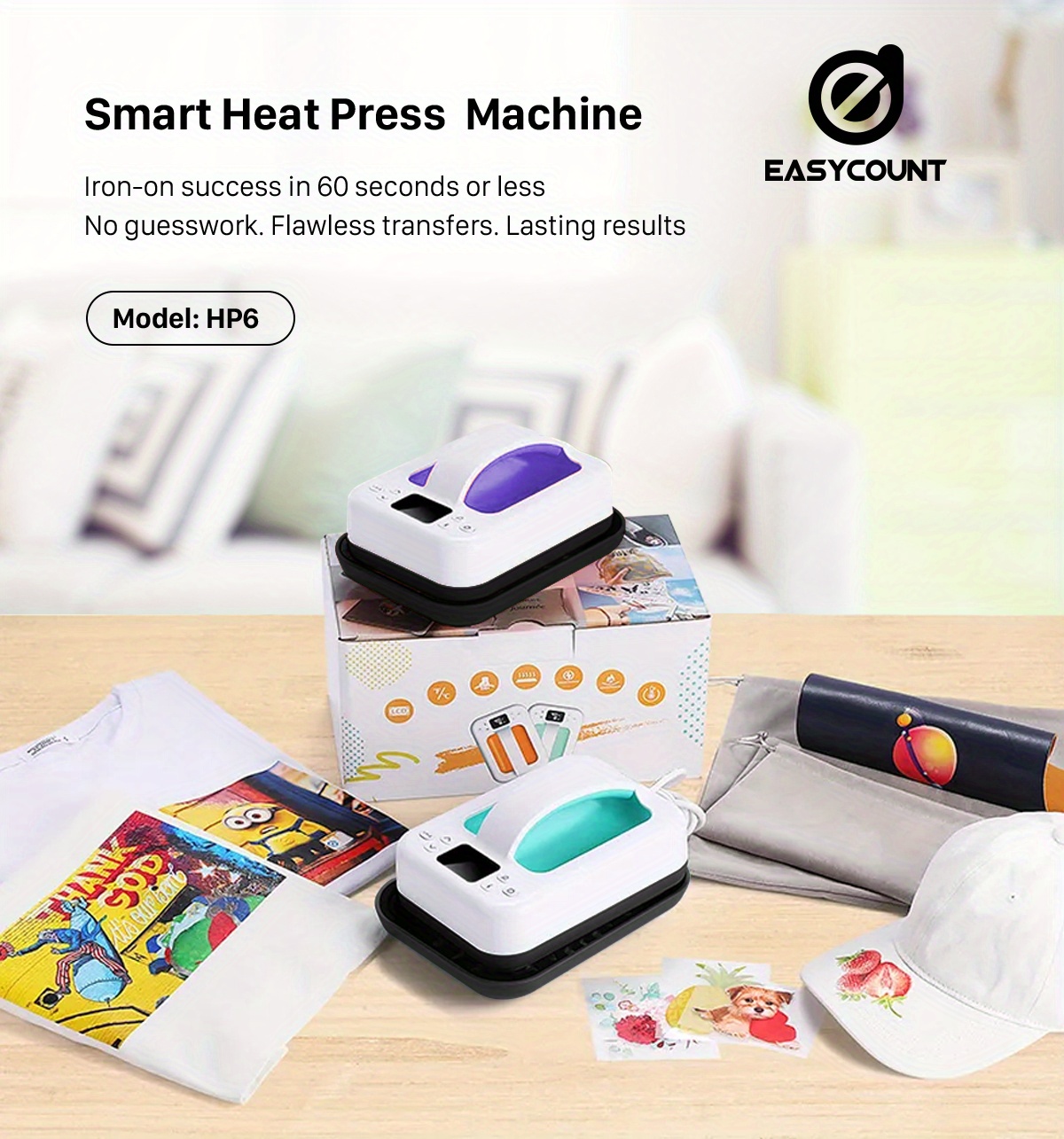  Tinkeal Mini Press Portable Heat Press Machine for t Shirts  Easy Press Mini Iron Handheld Heat Transfer for Small HTV Vinyl Projects  Shoes ，Hats ，Bag （White） : Everything Else