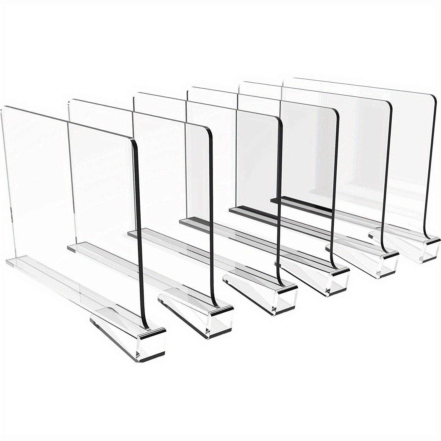 Plastic Shelf Dividers Shelves Display Storage Organization