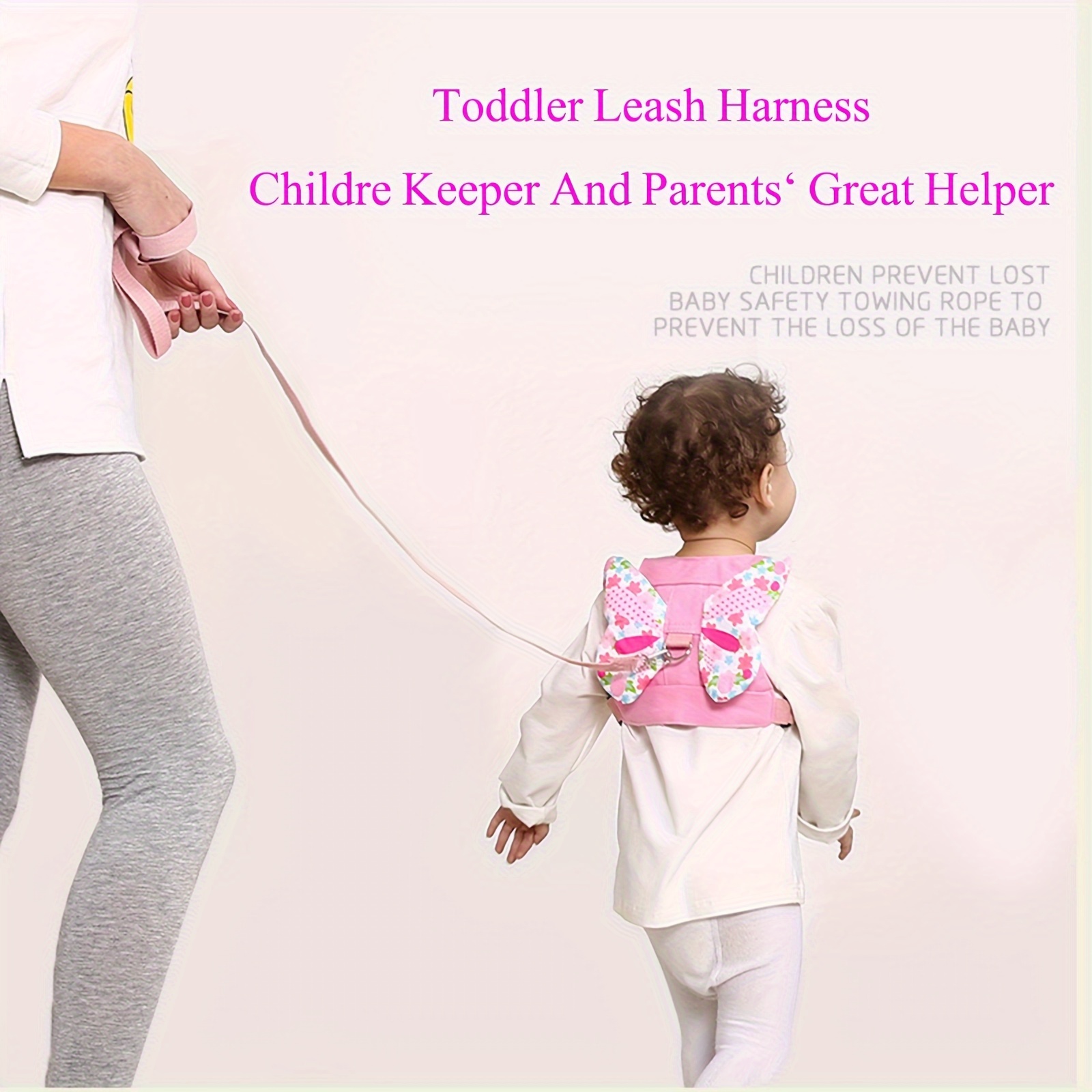 3 in 1 baby safety leash leash and anti lost wrist attachment child safety leash walking supply for boys girls details 8