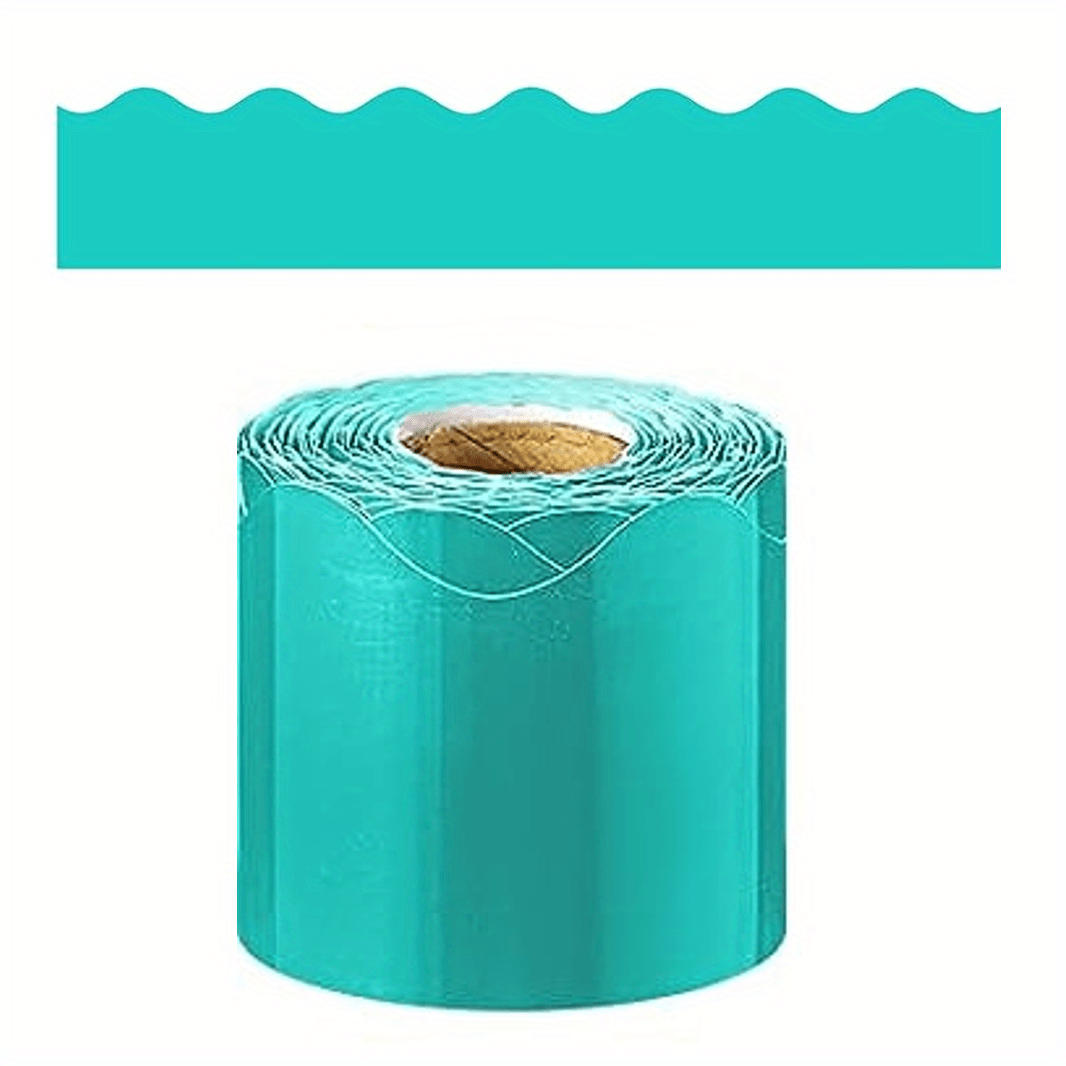 TEMU 1 Roll 32ft Colorful Classroom Borders For Bulletin Board Scalloped Bulletin Board Borders Trim Bulletin Board Decorations Bulletin Borders For