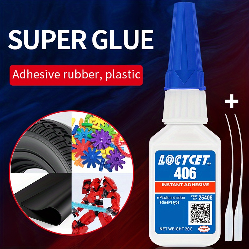 20g Loctite 406 Super Glue Instant Adhesive Universal Type Sticky Plastic  Rubber Quick-drying Glue