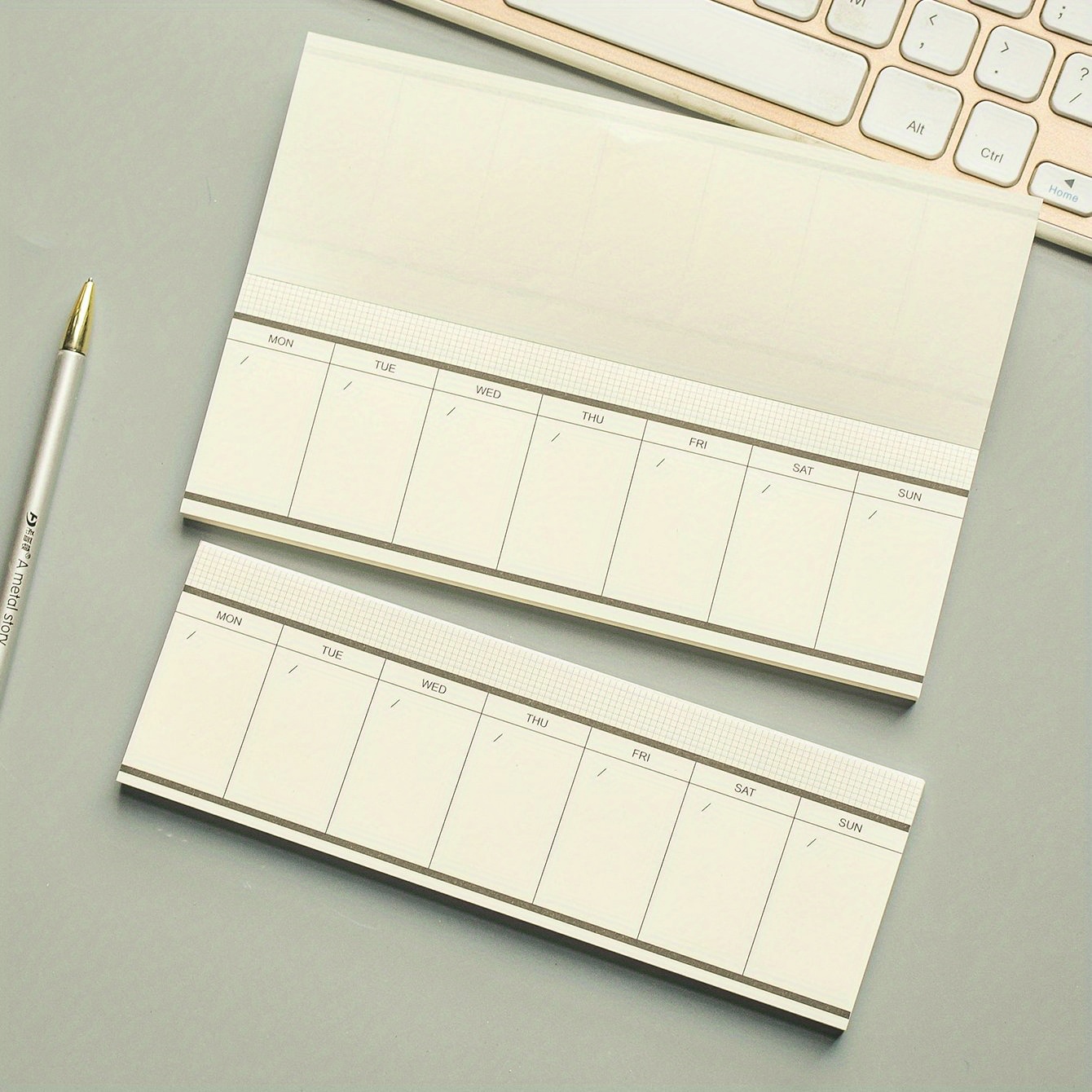 50-sheet Minimalist Weekly Planner Notepad, Portable Mini Memo Pad For Students