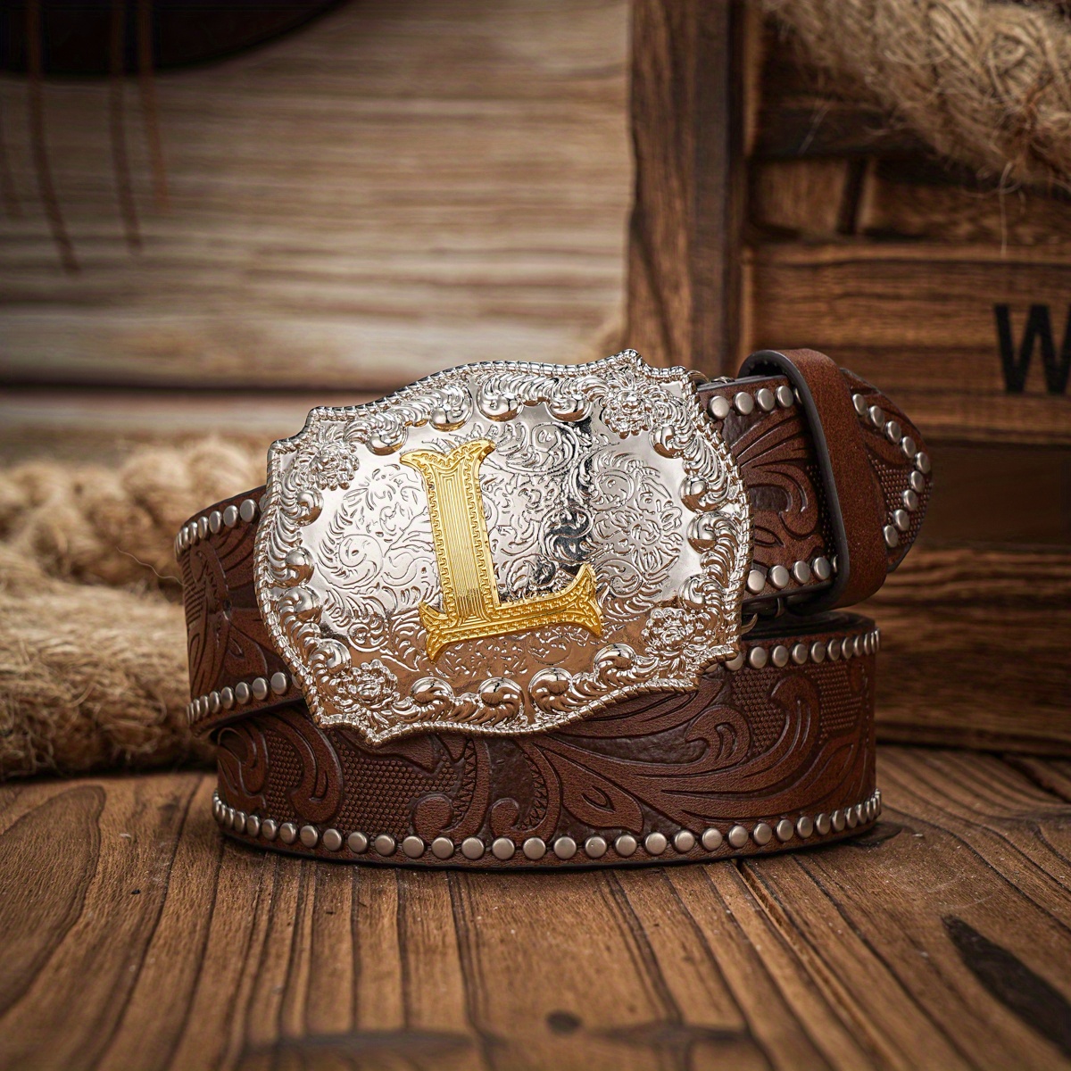 Dark Brown-C Fashion Men Western Cowboy Belt, Men's PU Leather Belt Letter Buckle Belt,Cowboy Boots Men,Temu