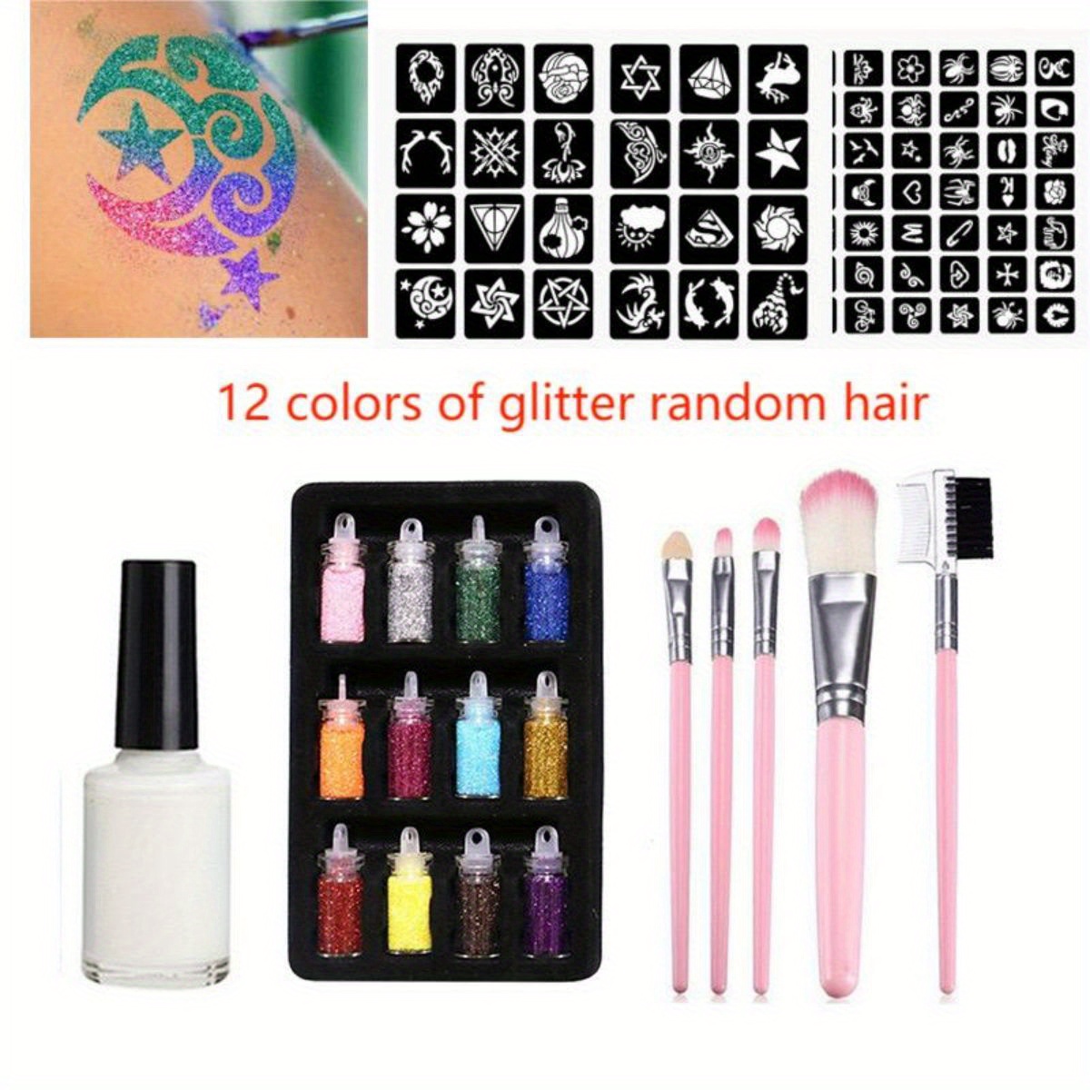 Teenitor Fine Glitter, Glitter for Nails, 32 Jars 8g Each Glitter Set, 32  Assorted Color Arts and Craft Glitter, Eyeshadow Makeup Nail Art Pigment