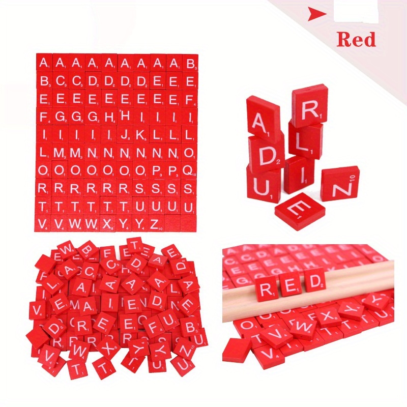 QMET 1000 Scrabble Letters for Crafts - Wood Scrabble Tiles - DIY Wood Gift  Decoration - Making Alphabet Coasters and Scrabble Crossword Game