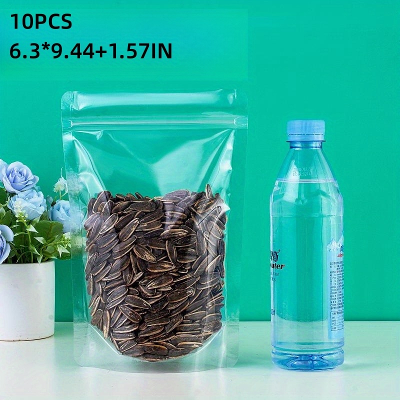 Super Thickness Transparent Clear Stand Up Bags With - Temu