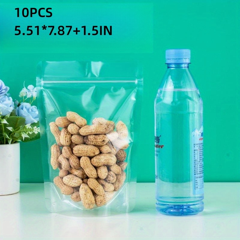 Transparent Clear Stand Up Bags With Zipper Food grade - Temu