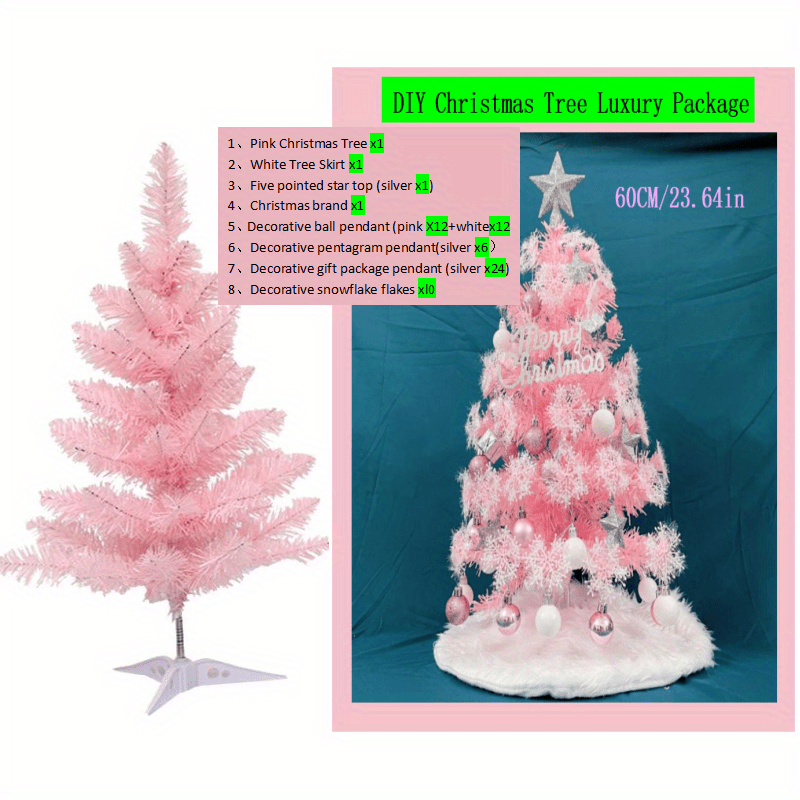NUOLUX Christmas Tree DIY Non-woven Fabric Products Mini Christmas Material  Package Kits Xmas Tree Decor (Green)