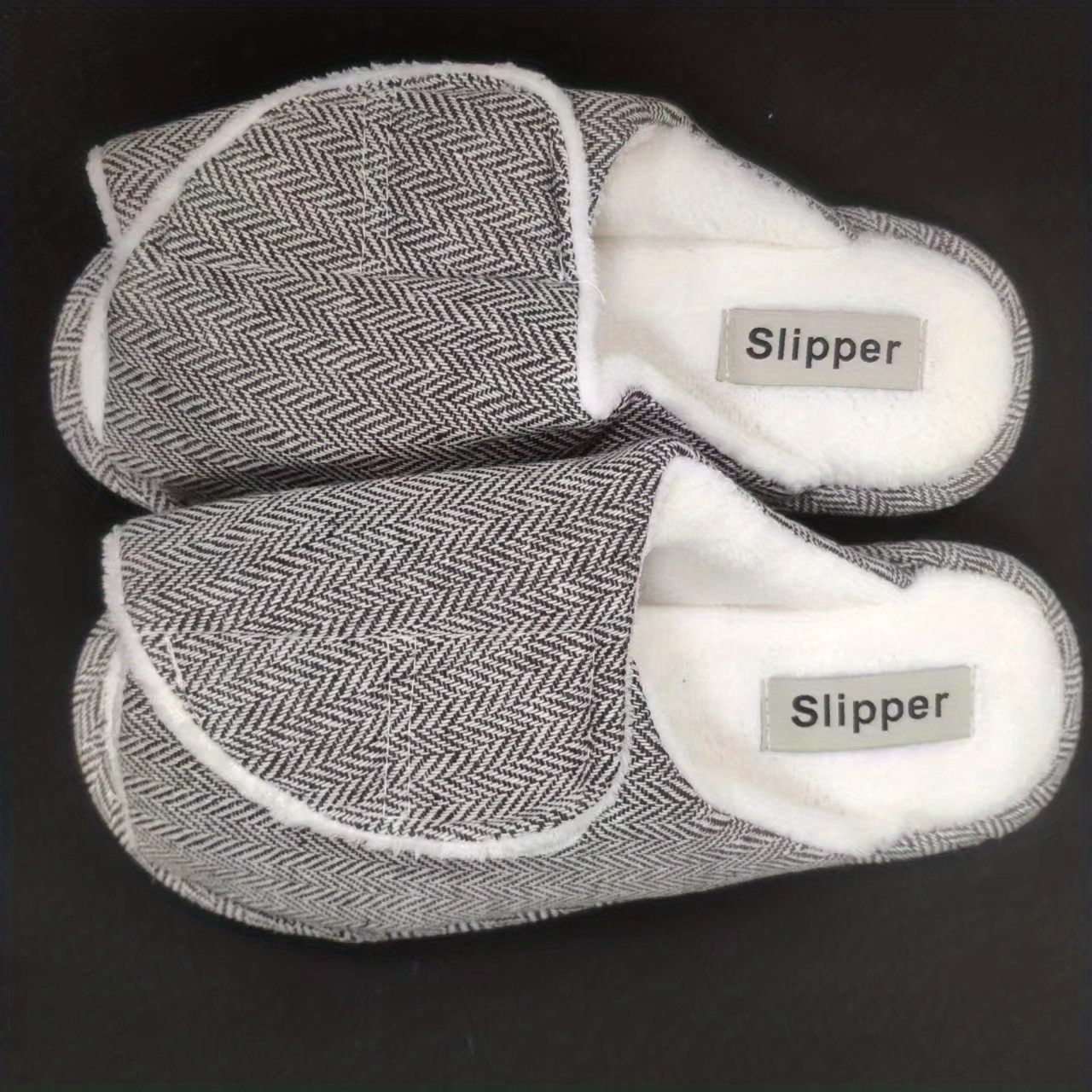 Mens Adjustable Vamp Open Toe Home Slippers Cozy House Slippers Anti