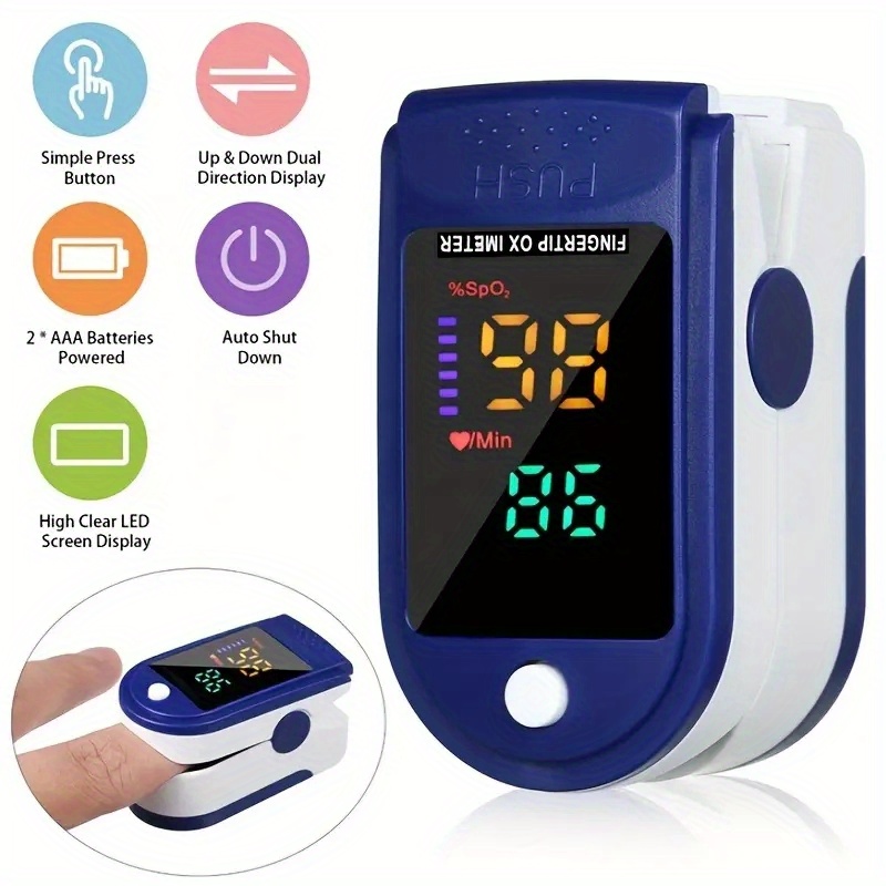 Portable Mini Oximeter Home Blood Oxygen Detection Gem Oximeter Finger Clip Oxygen Saturation