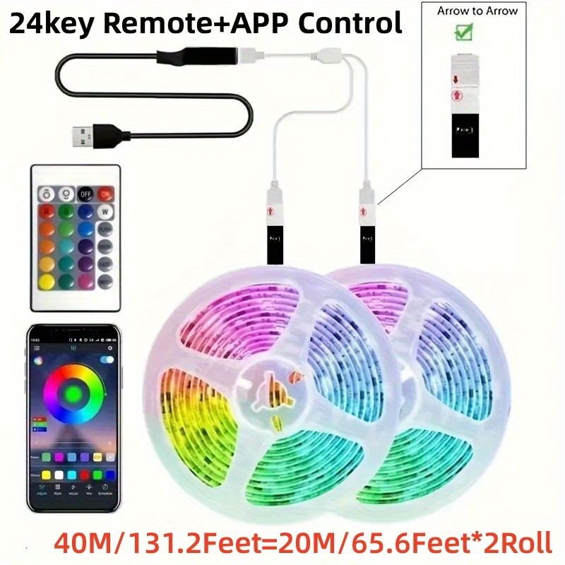 Led strip battery deals remote