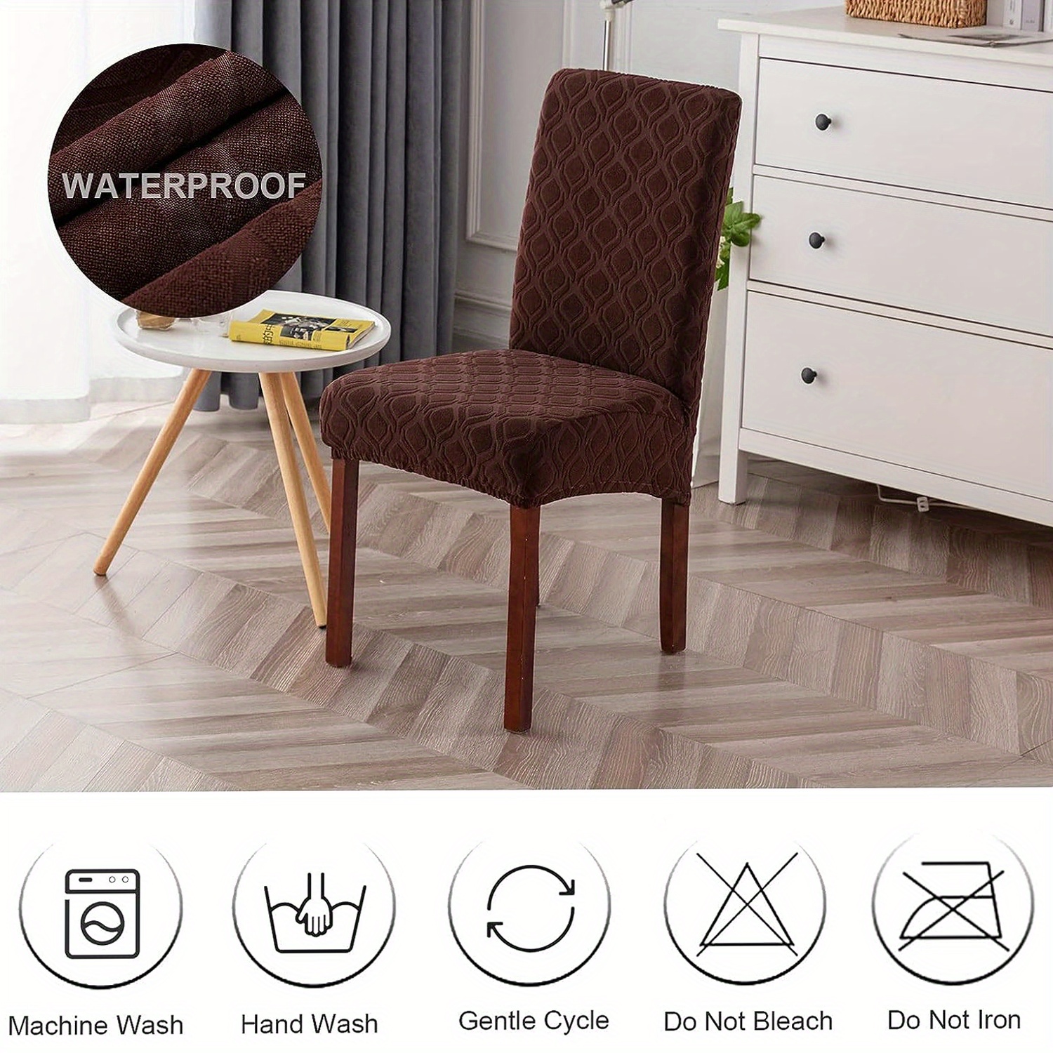 Las fundas para sillas de comedor son extraíbles, lavables y antimanchas  para la protección del hogar. Zhivalor CPB-YY594-1