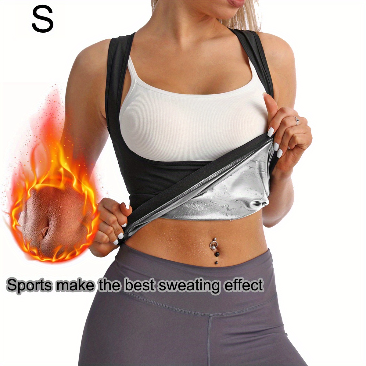 Sauna Suit Women Waist Trainer Workout Sweatband Waist - Temu