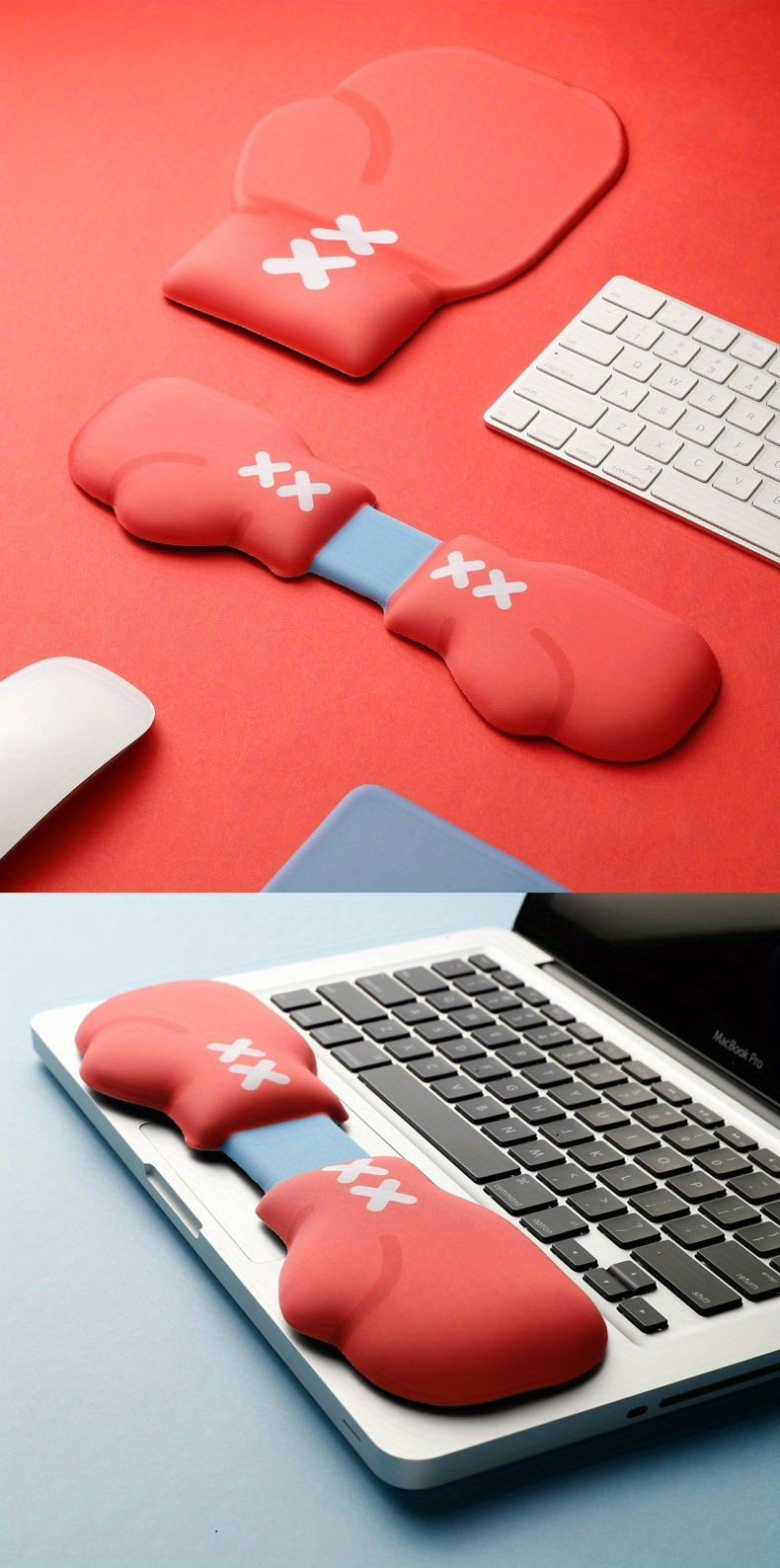 Boxing Gloves Silicone Keyboard Wrist Rest Mouse Pad Temu