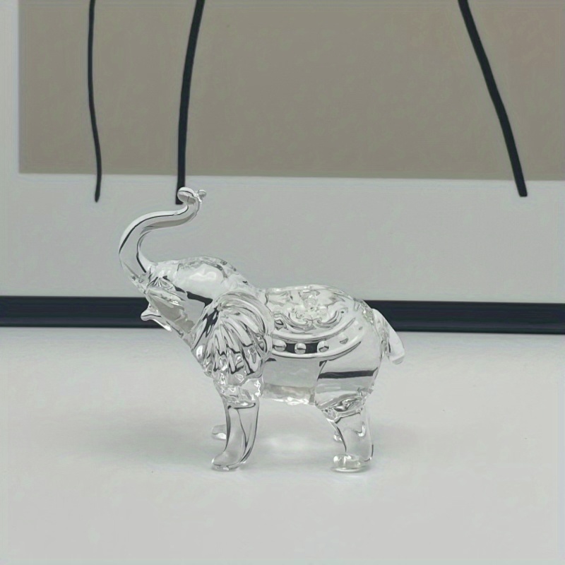 Figura Elefante Bonita Cristal Colección Adornos Cristal - Temu Chile