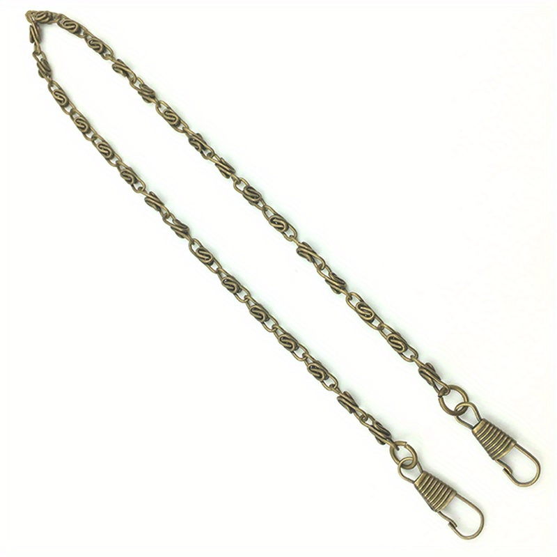 Purse Chain Strap Shoulder Silvery Chain With Alloy Swivel Clasps