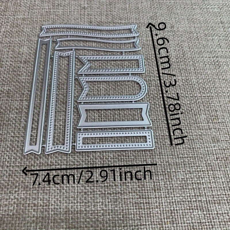 New Banner Label Strip Frame Metal Cutting Dies Stencils For Diy Scrapbooking Decorative Handcraft Die Cutting Template Mold