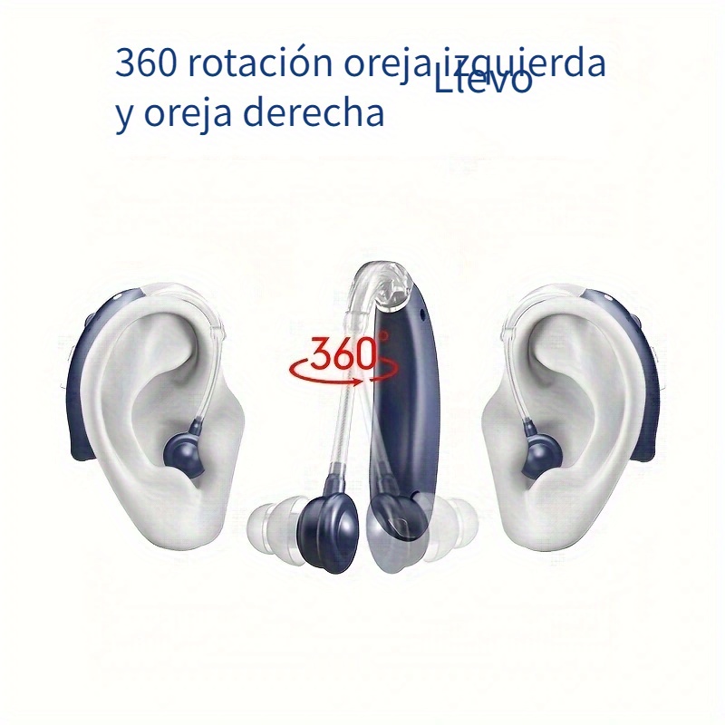Audífonos recargables para ancianos, audífonos digitales BTE con