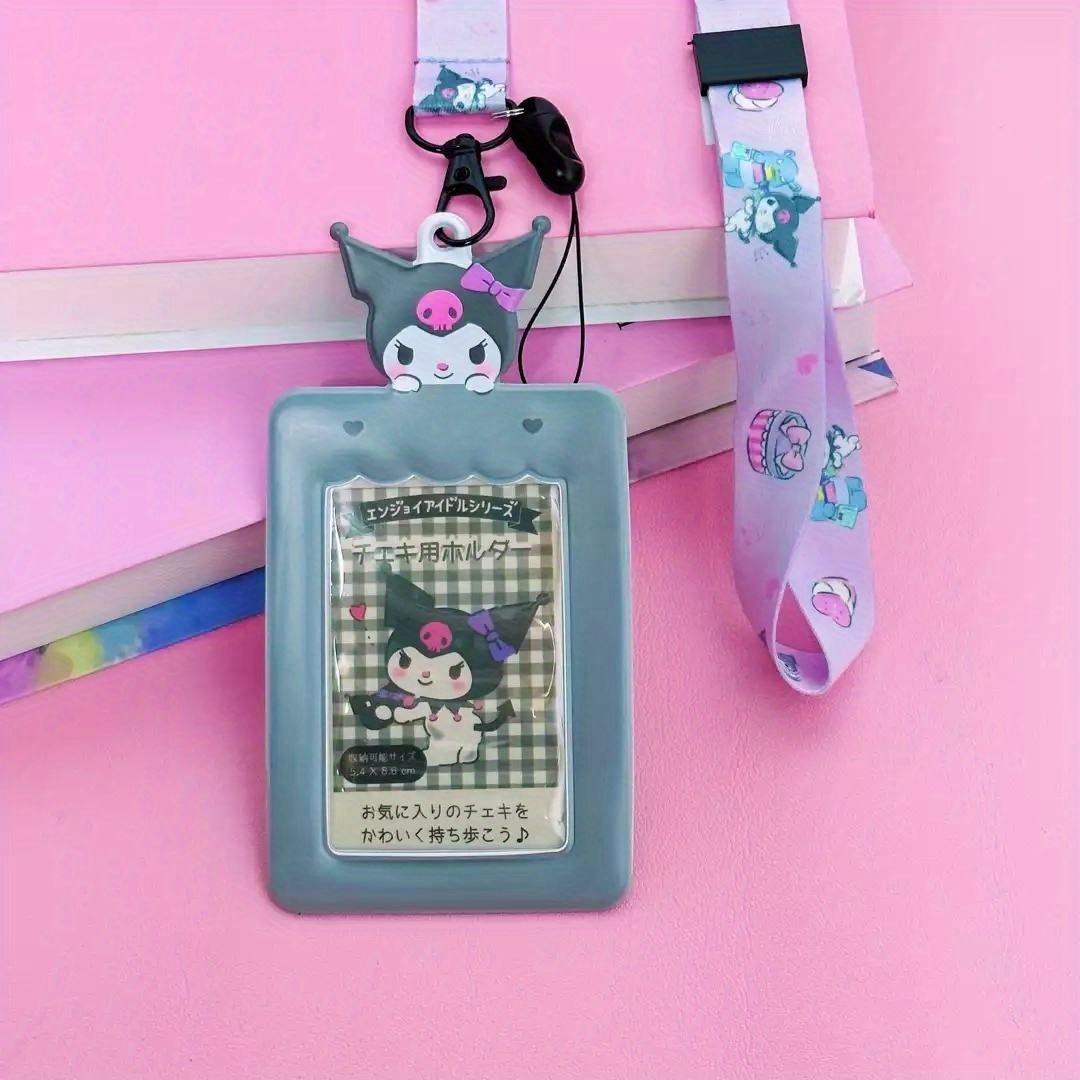 Pink Cute Star Cartoon Lanyard Card Neck Strap Lanyards ID Badge