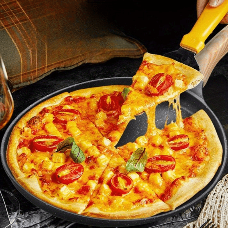 Pizza Pan Nonstick Black Stainless Steel Pizza Pans Round - Temu